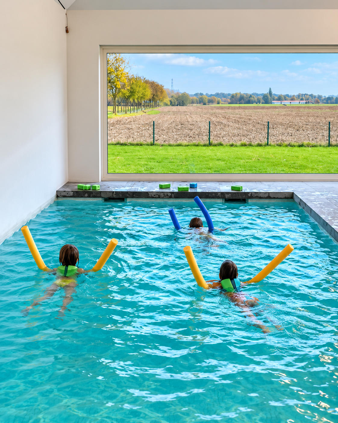 Kinderen in het zwembad bij Time2Swim
